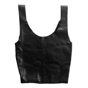 BAGGU Bags - Baggu Simple Black Leather Tote Bag NWOT BAGGU Bags - Baggu Simple Black Leather Tote Bag NWOT